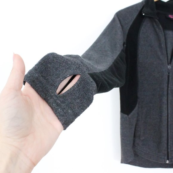 *ACX Grey and Black Zip Up Sweater - Picture 6 of 9